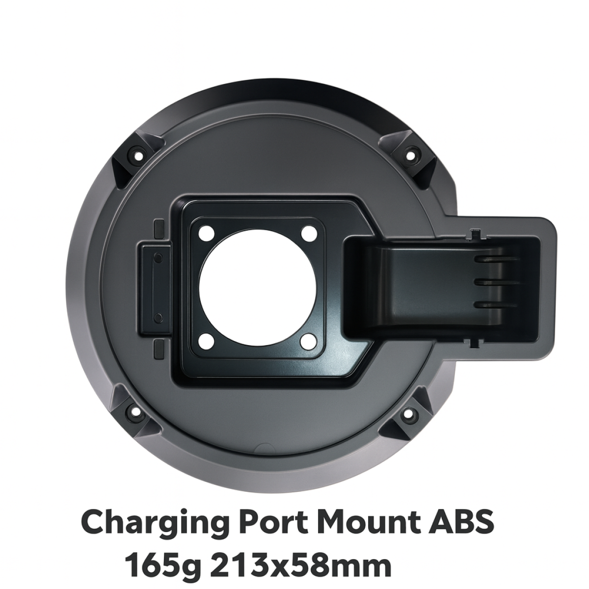Charging Port Mount ABS Black 165g 213x58mm