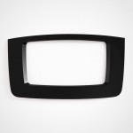 Rücktürglas Autoglas 997x443 mm 4150G mit hyperbolischem Siebdruck