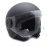 MADAT BLACK MOTORCYCLE JET HELMET WITH PROTECTIVE GLASSES SIZE S / M / L 