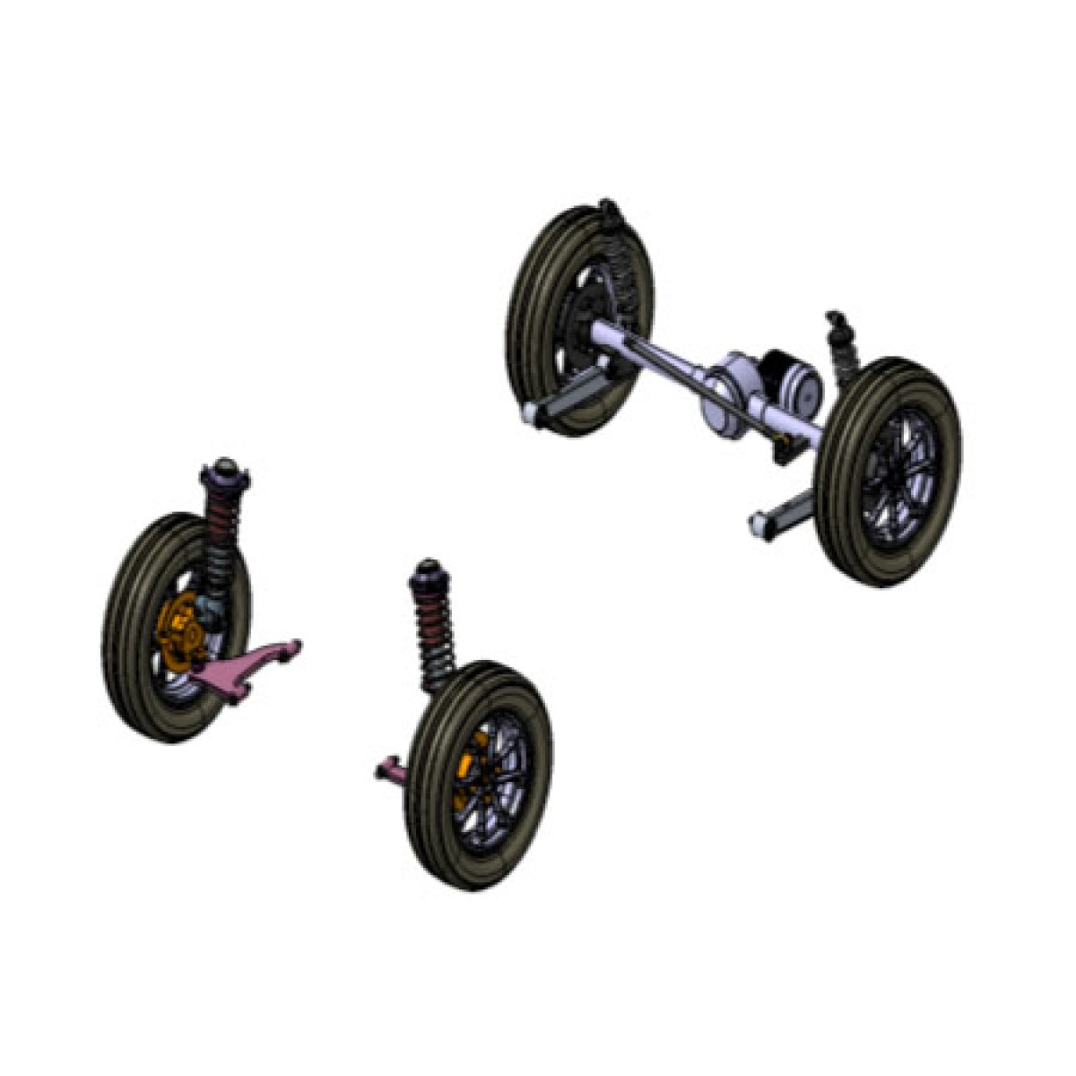 E Kabinenroller Elektroroller Elektro Kabinenroller E Roller Ersatzteile Chassisteile Antriebssystem Für Elektrofahrzeuge Aufhängungssystem Für Madat 05