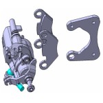 E Kabinenroller Elektroroller Elektro Kabinenroller E Roller Ersatzteile Chassisteile Bremssattelbaugruppe hinten rechts Für Madat 05