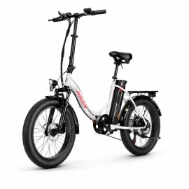 Madat VIVI Folding E-Bike  250 W · 3.0" Fat Tires · 36 V Battery (white)