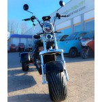 Madat CP-3 Elektro-Dreirad – E-Scooter & Chopper, 45 km/h (25 km/h option), 40 Ah Akku, 60–90 km Reichweite, mit 2 Akkus, Schwarz