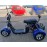 Madat CP-3 Electric Scooter Two-Seater – Tricycle, 45 km/h (25 km/h Option), 20 Ah Battery, 40 km Range, blue