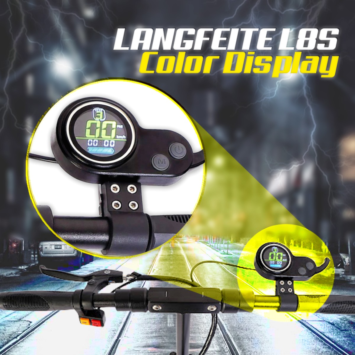 Langfeite L8S original color display electric scooter dashboard display ...