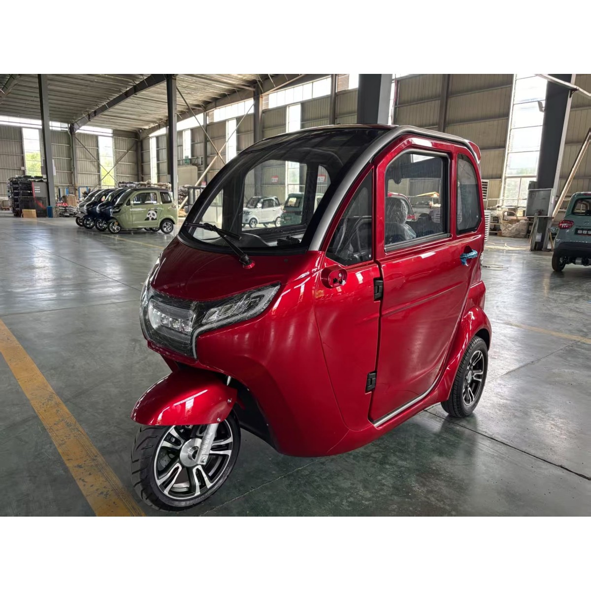 E Trike eco  Kabinenroller 3 Rad kabinenroller mit Lithium Akku Rot