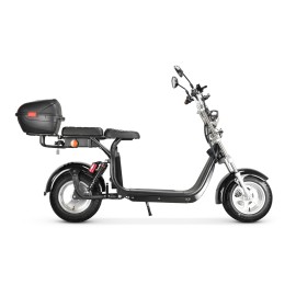 Madat O citycoco electric scooter 1500W 60ah (40 ah (built into chopper) + 20 ah spare battery) up to 180 km 45 km/h with top case
