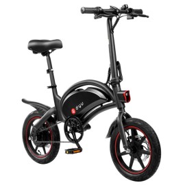 DYU F-Wheel D3F Elektrofahrräder E-Bike Elektrofahrrad E-Fahrrad 14 Zoll  bis 25Km/H 10Ah Akku 25Km