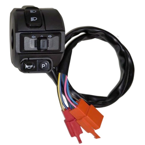 DAYI Linker Funktionsschalter und Griffabdeckung mit automatischem Blinker für Dayi E thor 5.0C E thor 6.0B E thor 3.0 E gen E baldur E odin 2.0 E odin 2.0 Pro E Odin 3.0 Pro alle Dayi Modelle und E Chopper E Roller E Scooter 