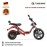 DAYI E-Thor 6.0B E-Scooter E-Scooter Electric Scooter 17-13 Inch 45-50Km/h 38Ah Battery 85-90Km without Trunk and Side Bag