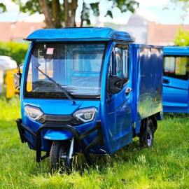 Madat E Cargo Pro  E-Dreirad E Kabinenroller  mit geschlossene Ladefläche Grau