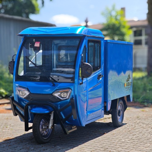Madat E Cargo Pro  E-Dreirad E Kabinenroller  mit geschlossene Ladefläche Grau