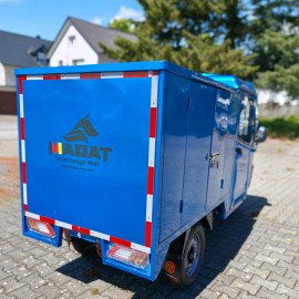 Madat E Cargo Pro  E-Dreirad E Kabinenroller  mit geschlossene Ladefläche Grau
