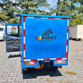 Madat E Cargo Pro  E-Dreirad E Kabinenroller  mit geschlossene Ladefläche Grau