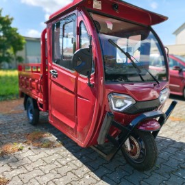 Madat E-Cargo – Elektrisches Cargo-Dreirad mit offener Ladefläche Rot