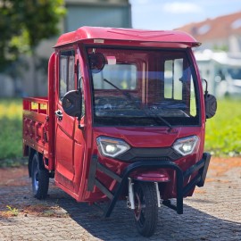 Madat E-Cargo – Elektrisches Cargo-Dreirad mit offener Ladefläche Rot