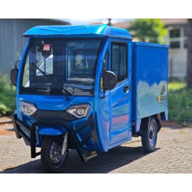 Madat E Cargo Pro  E-Dreirad E Kabinenroller  mit geschlossene Ladefläche Blau