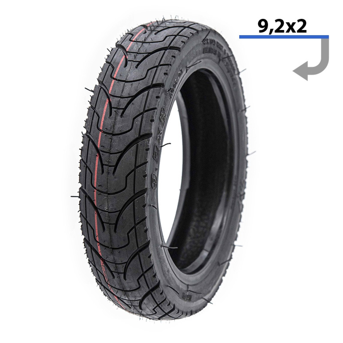 E Scooter E Roller Ersatzteil Tubeless Cityroad-Reifen 9,2×2