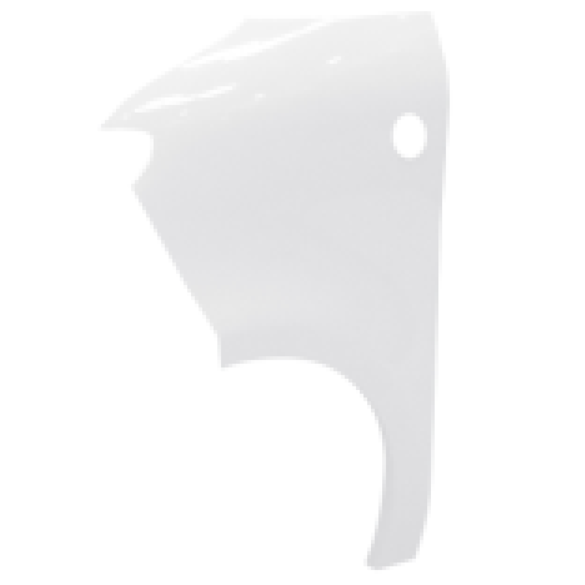 Left front wing body - Pearl white 0.4m2