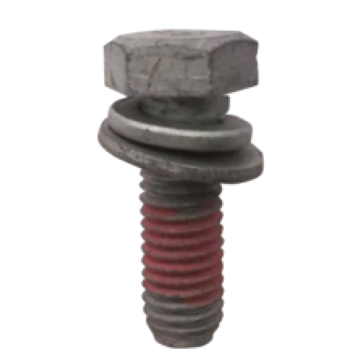 Hexagon head bolt combined with spring washer and flat washer M8*1.25*25 Dacromet with rubber