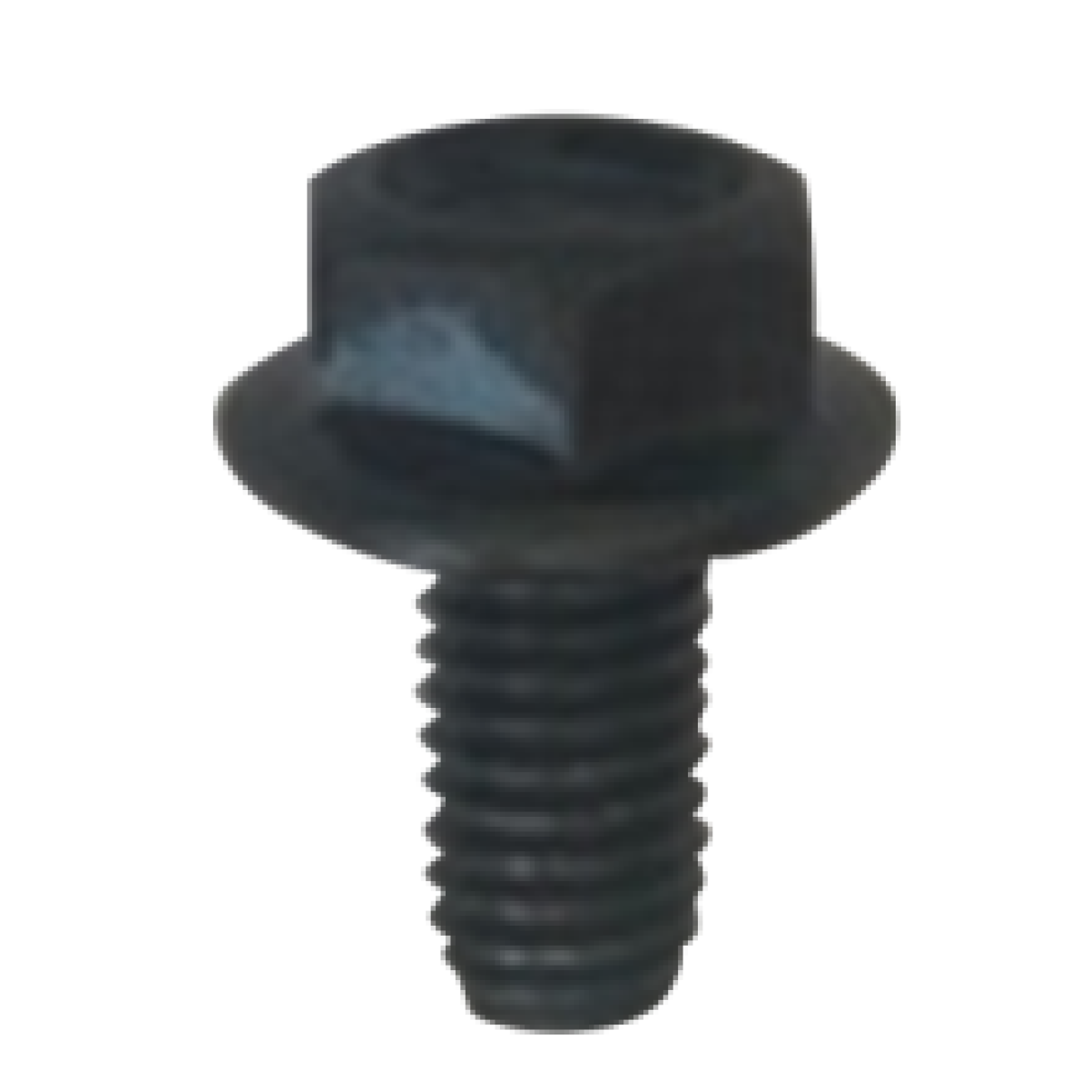 Hexagon flange bolt M6X12 black