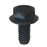 Hexagon flange bolt M6X12 black