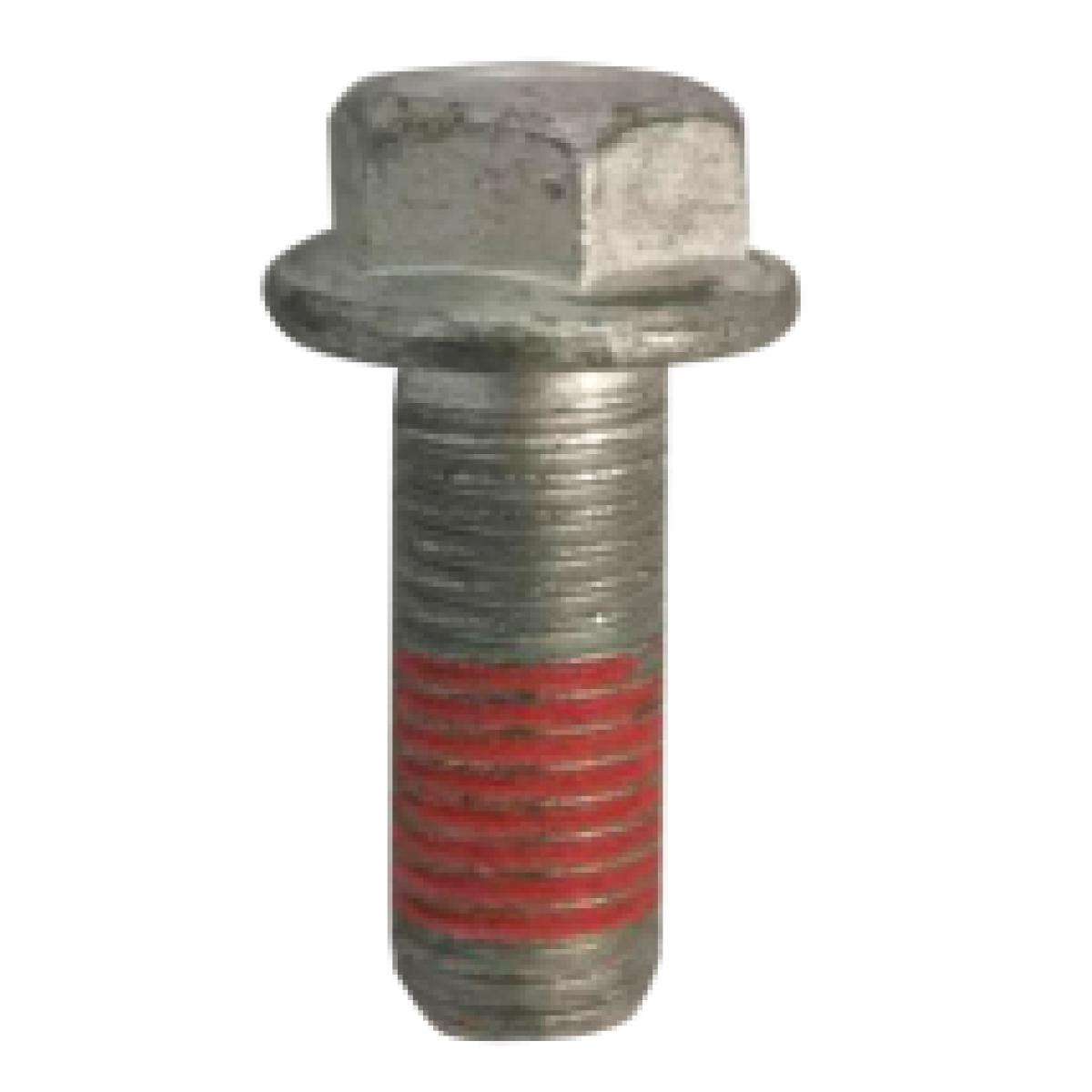 Hexagon flange bolt M10*1.25*25(Dacromet) with adhesive