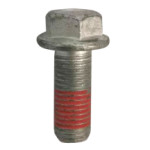 Hexagon flange bolt M10*1.25*25(Dacromet) with adhesive