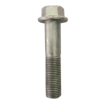 Hexagonal flange bolt with fine teeth