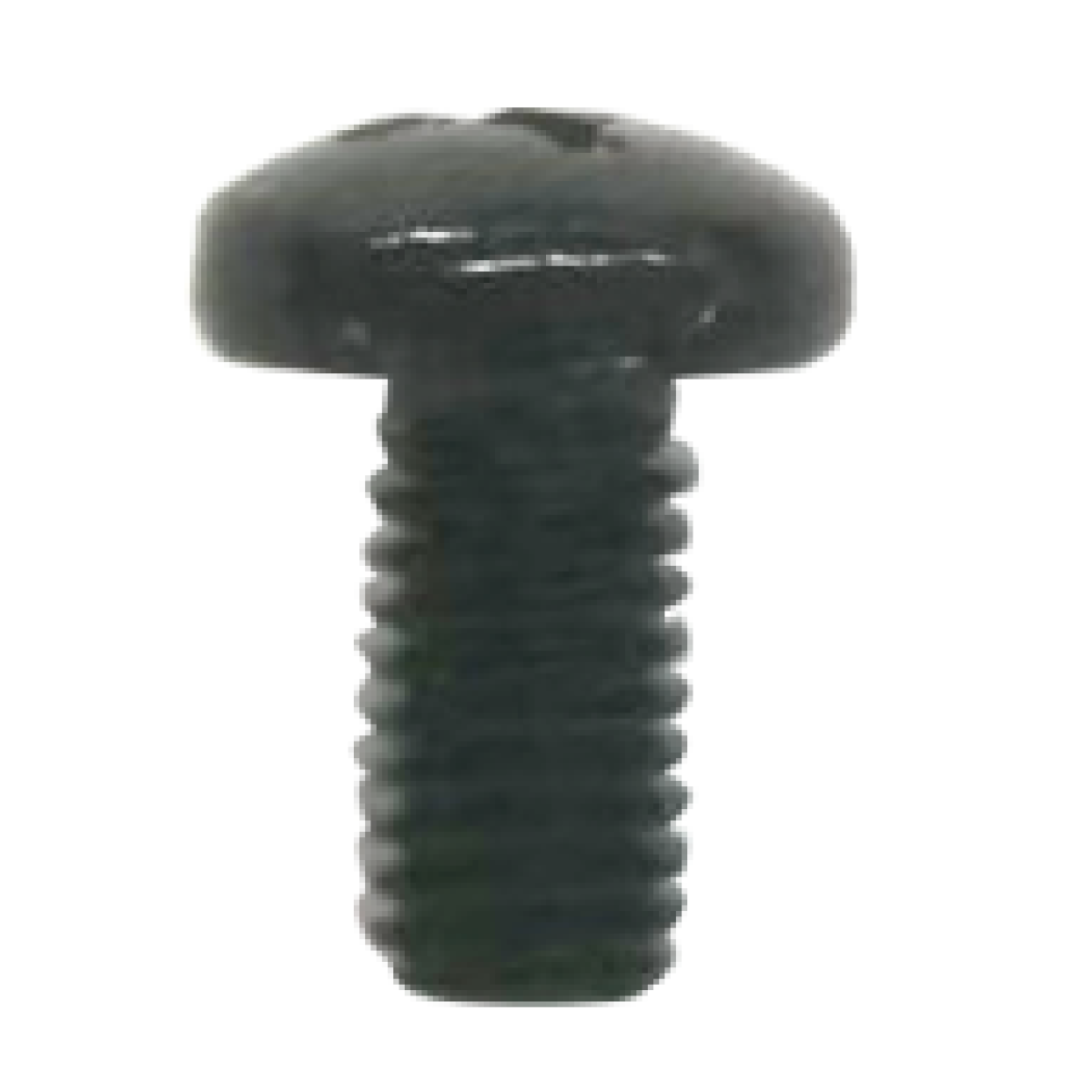 Cross recessed pan head screw M6X12 black zinc