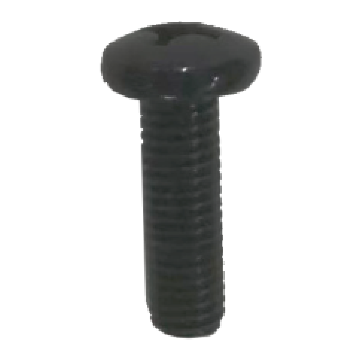 Cross recessed pan head screw M6X20 black zinc