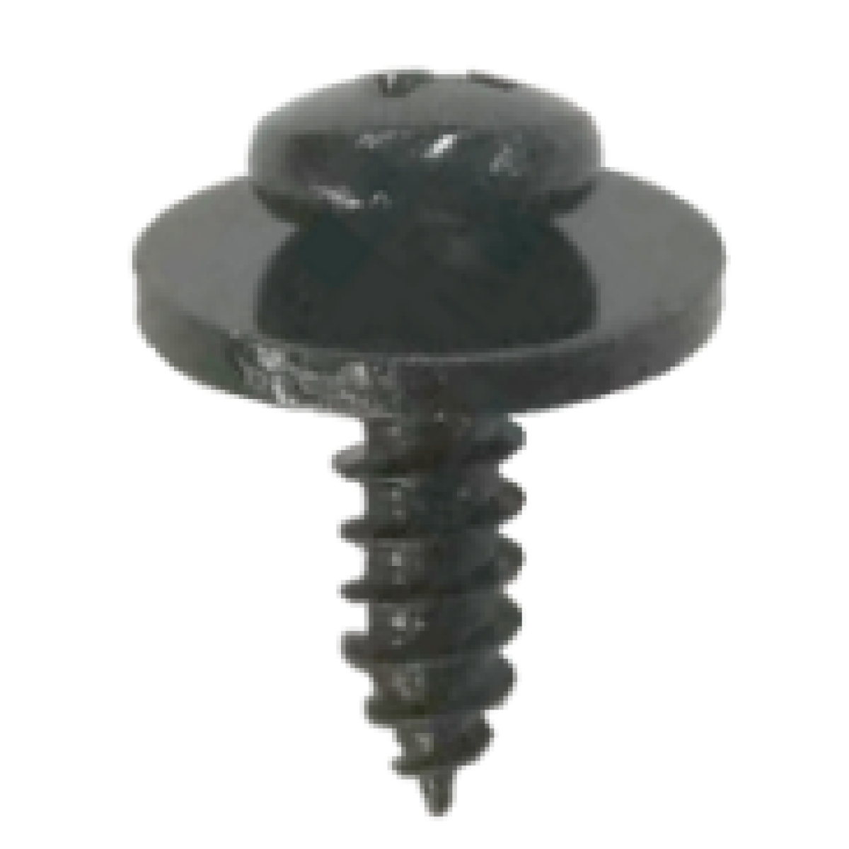 Cross recessed pan head tapping screw and large washer assembly ST4.8×16 (black zinc plated)