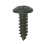 Cross recessed large semi-round head tapping screw ST4.2X13 black zinc