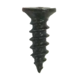 Cross recessed countersunk head tapping screw ST4.8*16 4.8 grade 22a black zinc