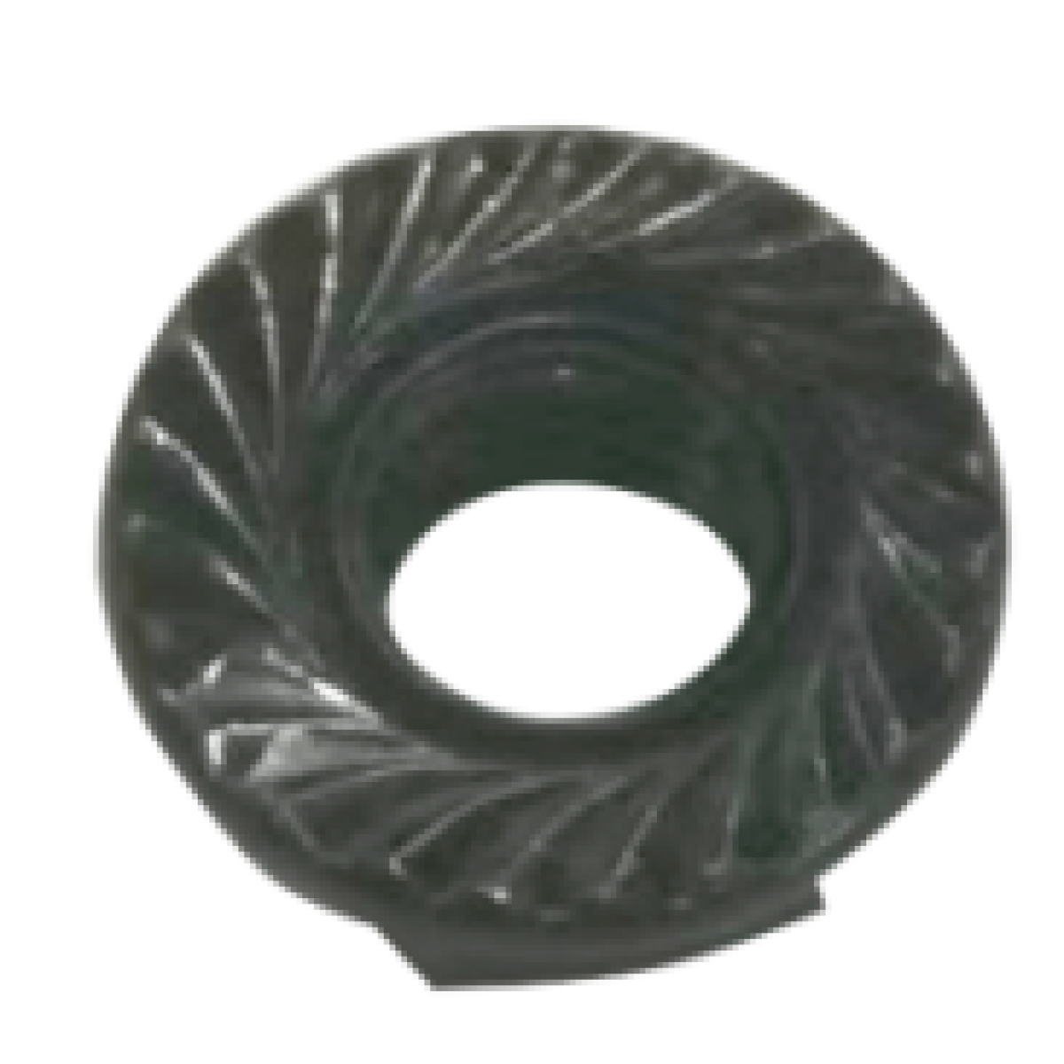 Hexagon flange nut M8 black zinc