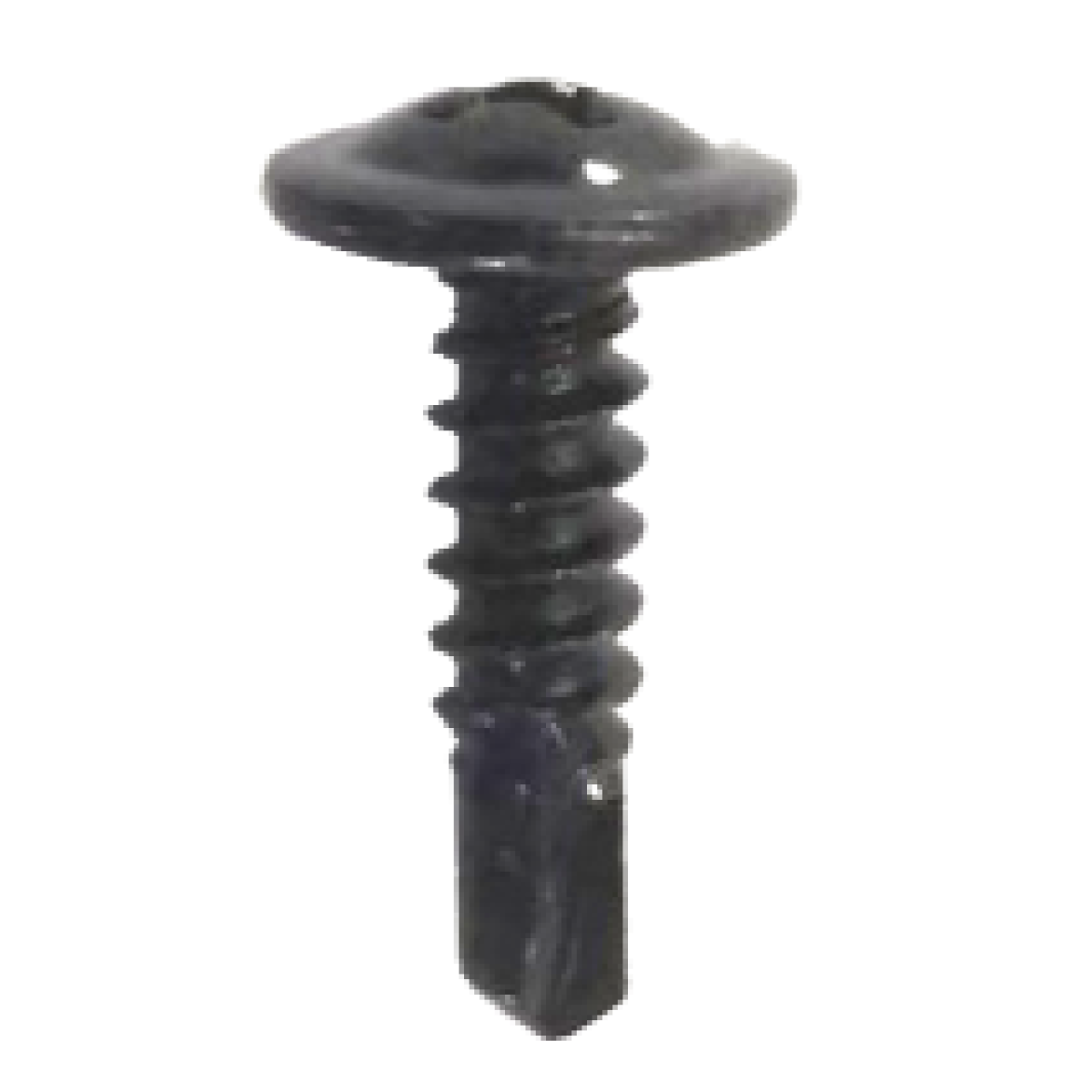 Cross recessed large flat head self-drilling self-tapping screw ST4.2*16 Washer head black