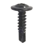 Cross recessed large flat head self-drilling self-tapping screw ST4.2*16 Washer head black