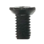 Cross recessed countersunk head screw M6*12 4.8 grade 08a steel black zinc