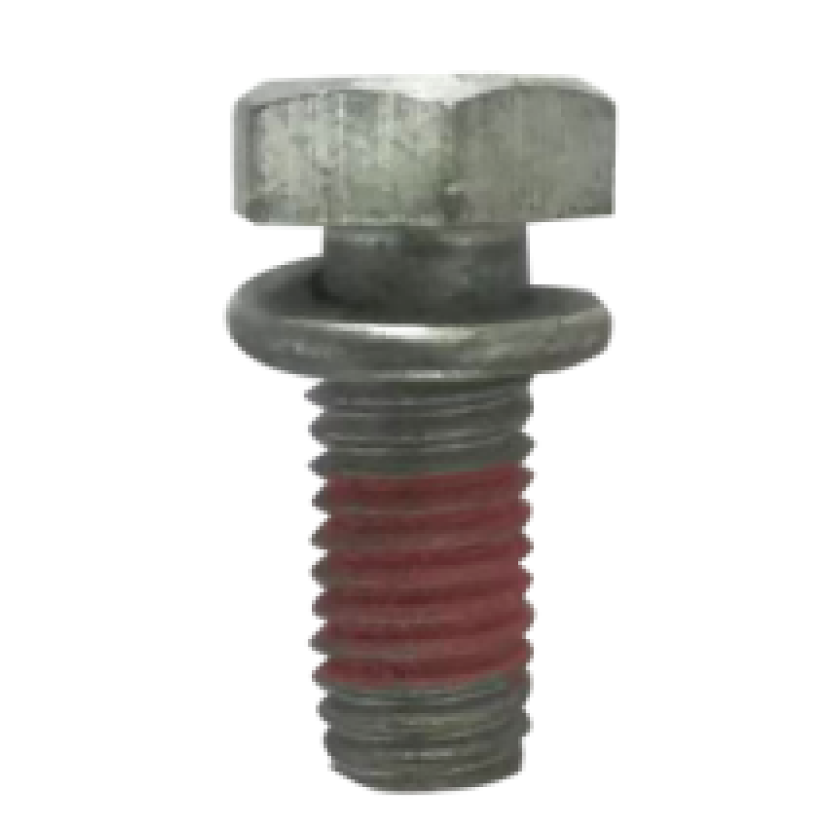 Hexagon head bolt and spring washer combination M10*1.25*25 8.8 grade 35# steel Dacromet with rubber