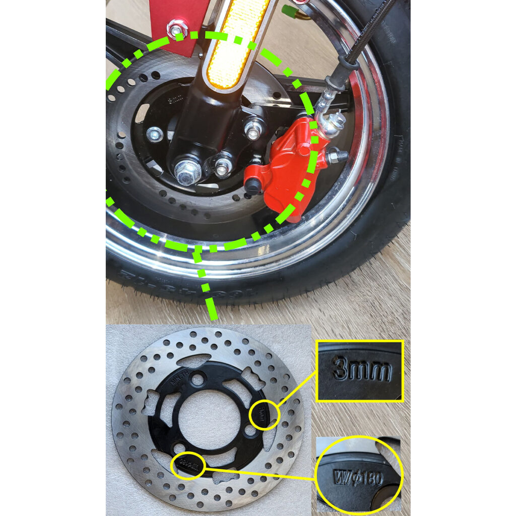 Vordere Bremsscheibe