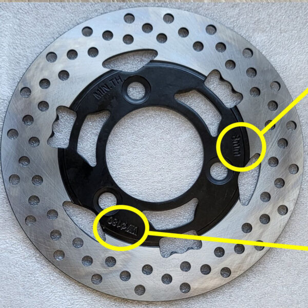 Vordere Bremsscheibe