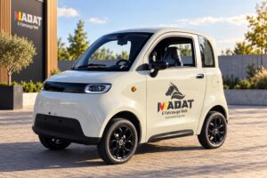 Madat A05 E-Kabinenroller Beige – Ansicht vorne links