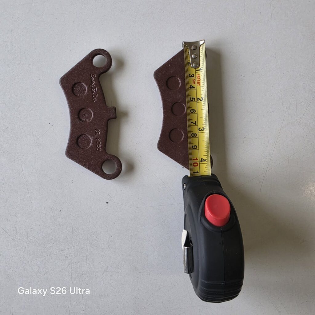 Rear brake pads